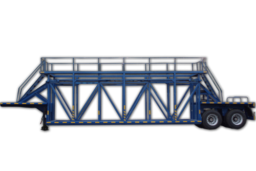 Полуприцеп-панелевоз кассетного типа 948437 по спецификации 070 с низкой высотой площадки, гузоподъемность 33200 кг. Полуприцеп-панелевоз кассетного типа 948437 по спецификации 070 с низкой высотой площадки, гузоподъемность 33200 кг.